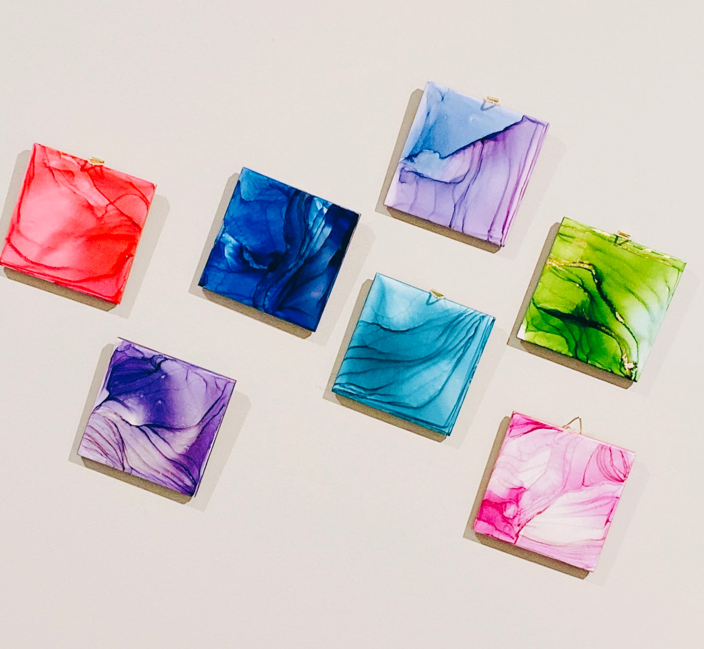 Alcohol Ink Art Tiles - $20 per tile - $120 all