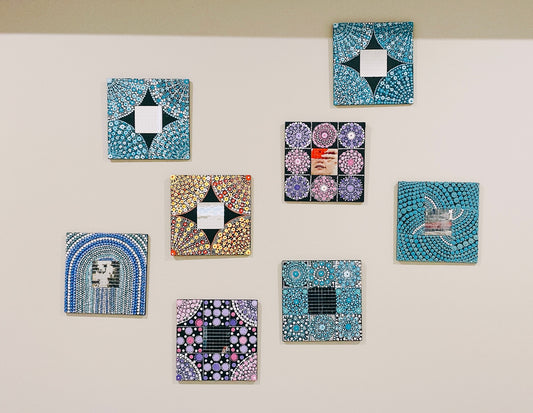 Mandala Art-Mirror collection-8 Pieces