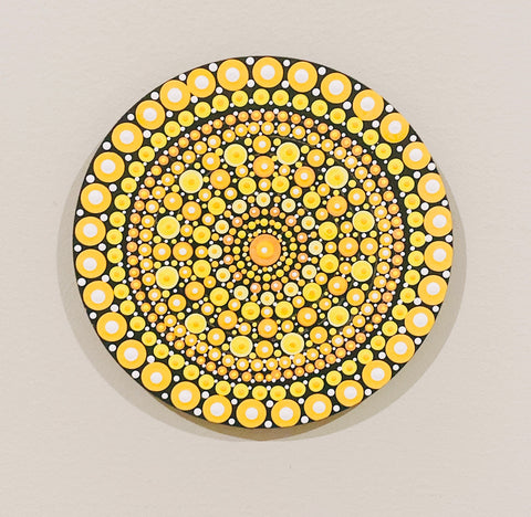 Yellow Mandala Wall Art